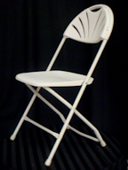 Rental store for CHAIR,  WHITE  FAN BACK in Kingsport TN