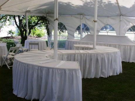 Rental store for TABLE, 5 FT.  SERPENTINE    60 in in Kingsport TN