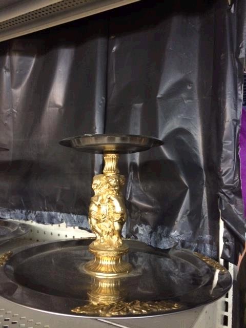 Rental store for TRAY, GOLD TRIM FIGURINE   2 TIER in Kingsport TN
