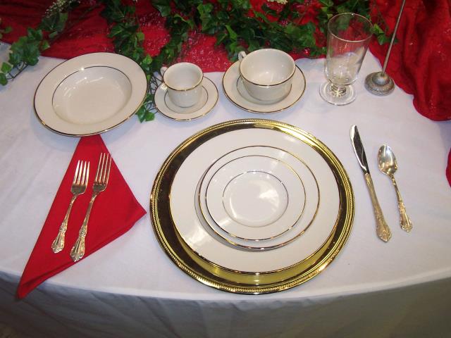 Rental store for PLATE,  IVORY GOLD  SALAD in Kingsport TN