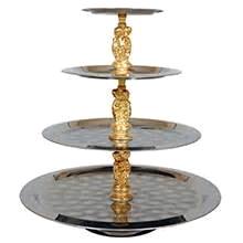 Rental store for TRAY, GOLD TRIM FIGURINE   4 TIER in Kingsport TN