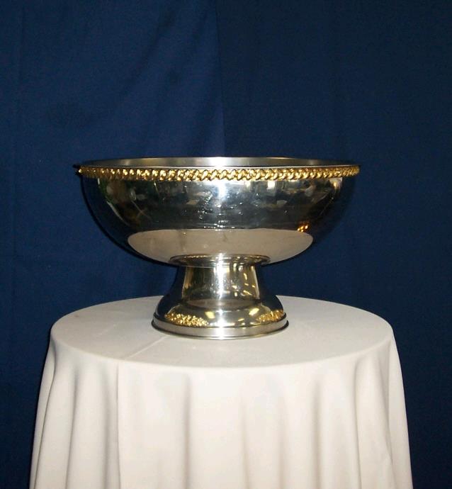 Rental store for PUNCH BOWL, 5 GAL S S WITH GOLD TRIM in Kingsport TN