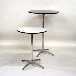 Rental store for TABLE, PEWTER COCKTAIL  24 X42   ROUND in Kingsport TN