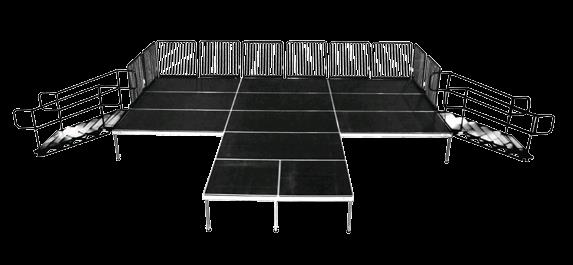 Rental store for STAGE,  4 X8   PER SECTION  BILJAX in Kingsport TN