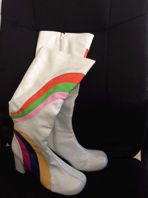 Rental store for BOOTS,GO-GO  SIZE 8  WHITE COLOREDSTRIPE in Kingsport TN