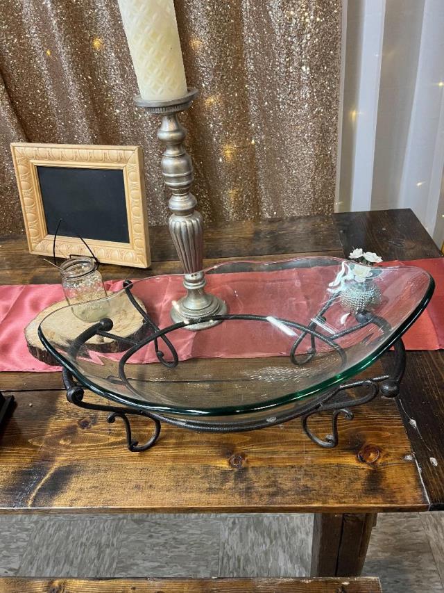 Rental store for BOWL  SERVING  OVAL GLASS W  STAND in Kingsport TN