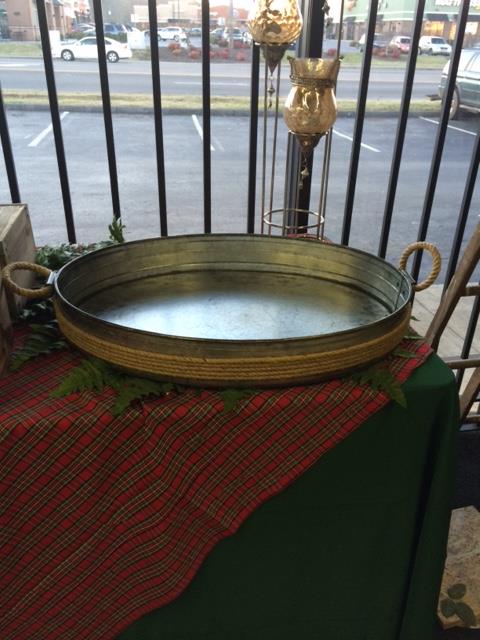 Rental store for TRAY, GALVANIZED  OVAL  WITH ROPE HANDLE in Kingsport TN