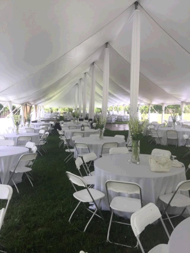 Rental store for DRAPE, TENT CENTER POLE  21   WHITE in Kingsport TN