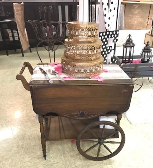 Rental store for VINTAGE WALNUT TEA CART in Kingsport TN
