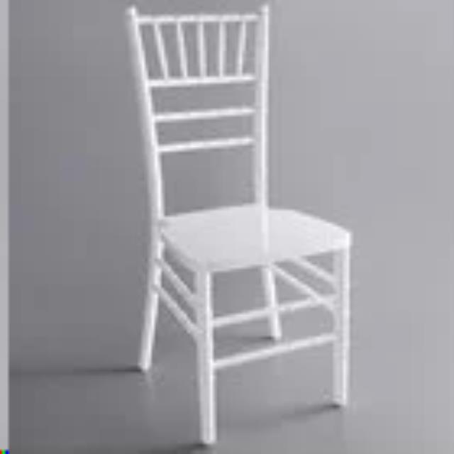Rental store for CHAIR, CHIAVARI  RESIN   WHITE in Kingsport TN