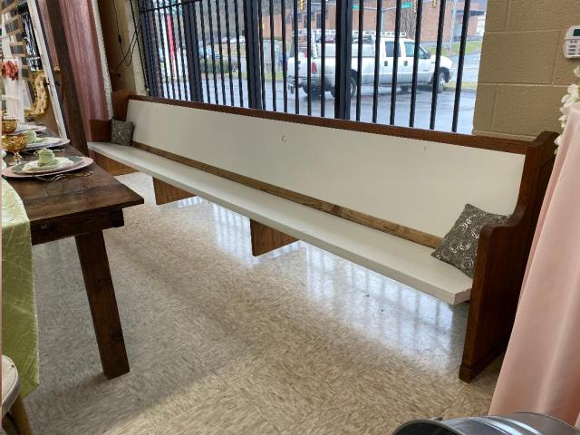 Rental store for CHURCH PEWS,  WHITE W STAIN EDGES  9 FT. in Kingsport TN