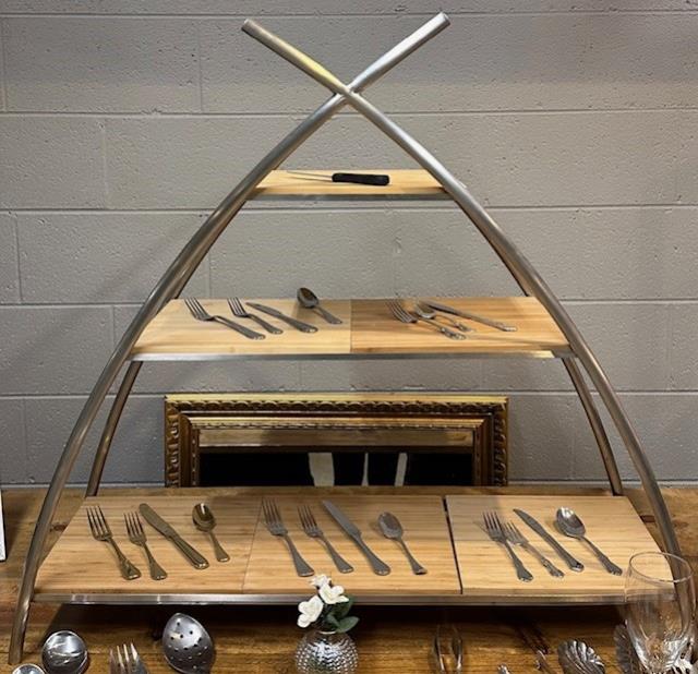 Rental store for CHARCUTERIE  SILVER FRAME WOODEN TRAYS in Kingsport TN