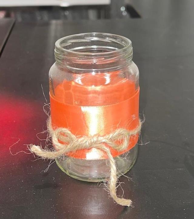 Rental store for JAR  3  WITH CORAL RIBBON AND TWINE in Kingsport TN