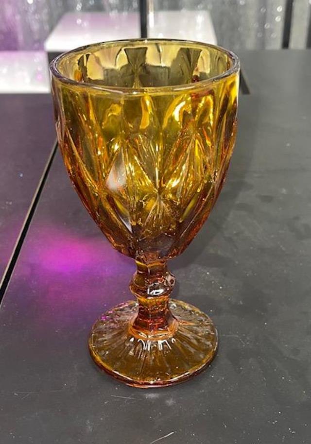 Rental store for GLASS,  AMBER , GOBLET 11 0Z. in Kingsport TN