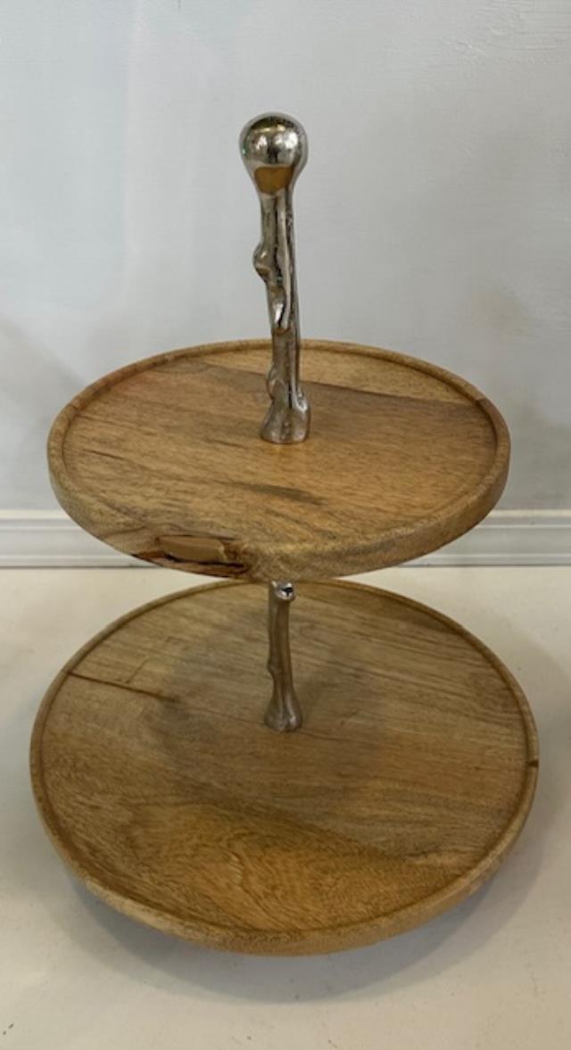 Rental store for TRAY, WOOD.ALUM 2 TIER  ROUND  18 X14 in Kingsport TN