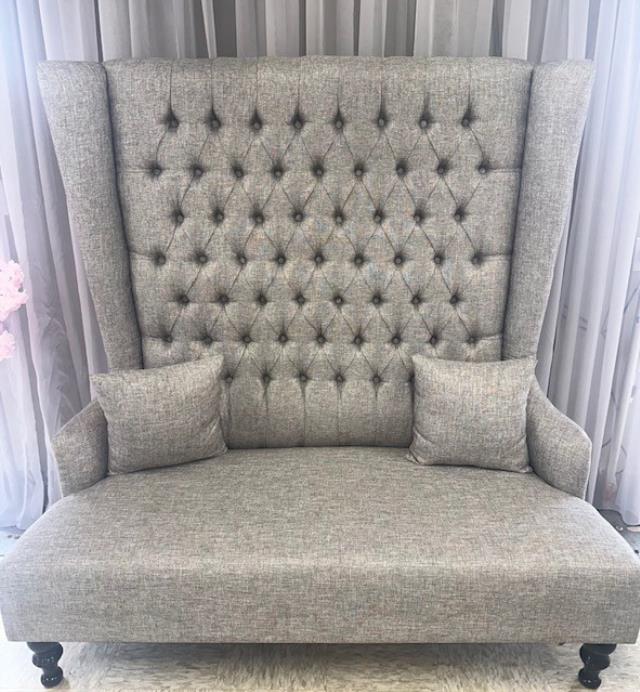 Rental store for LOVESEAT,  TUFTED  GRAY LINEN in Kingsport TN